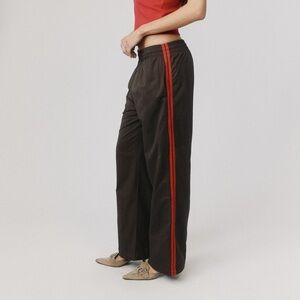 With Jéan Romeo Brown Red Track Pants